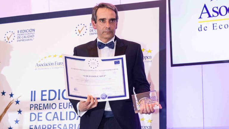 Premio Europeo a la Calidad Empresarial para el Grupo Educativo Casvi, entre ellos el Colegio Privado Internacional Casvi Villaviciosa.