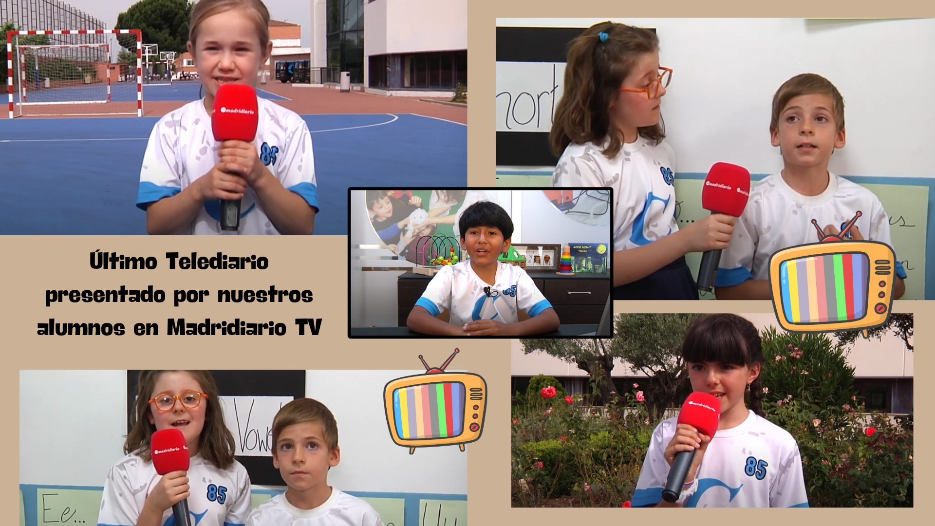 Telediario en Mdaridiario TV presentado por los alumnos del Colegio Privado Internacional Eurocolegio Casvi.