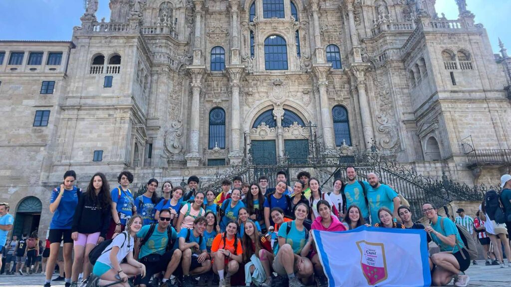 Los alumnos de 4º ESO de Casvi Villaviciosa en el Camino de Santiago