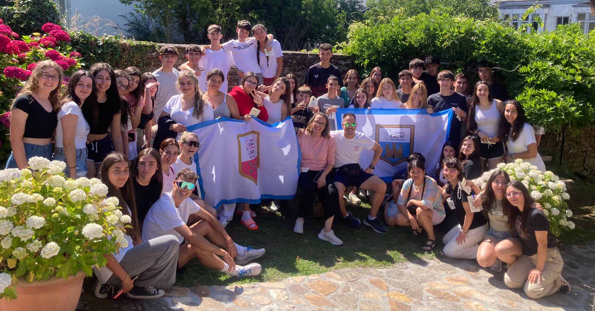 Alumnos de ESO de Casvi Villaviciosa en el Camino de Santiago.