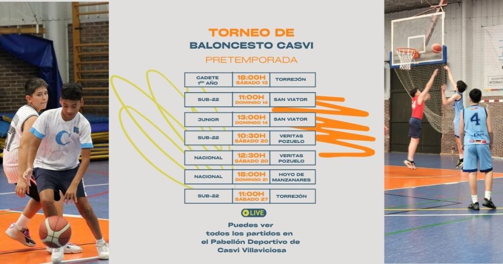 Torneo de Pretemporada para el Club Baloncesto Casvi