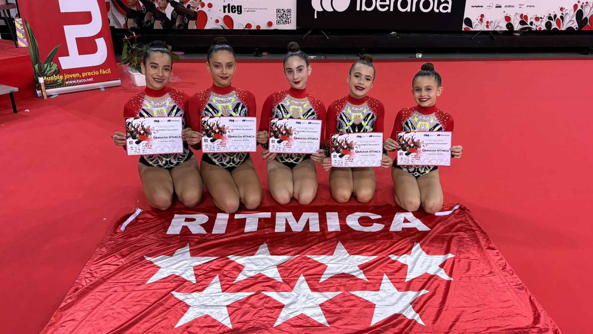 Carlota, alumna de Casvi Villaviciosa, campeona de gimnasia rítmica