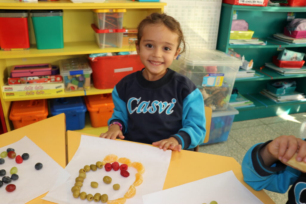 Merienda saludable para los alumnos de E. Infantil de Casvi Villaviciosa para Halloween