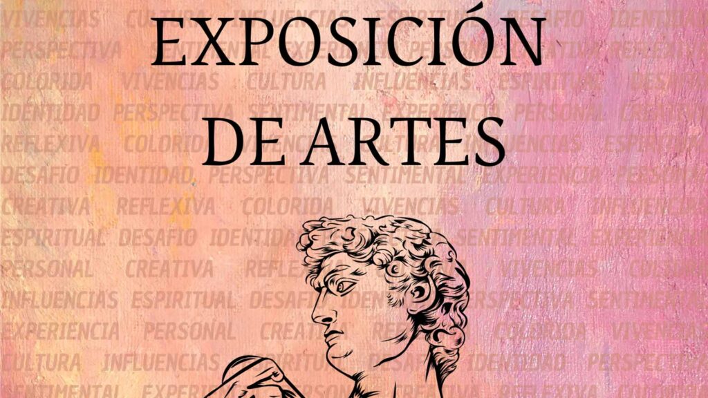 Cartel anunciando la exposición de artes visuales de los alumnos del PD de Casvi Villaviciosa