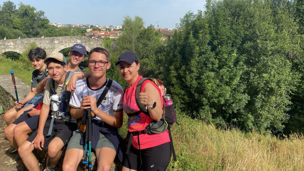 Alumnos de 4º de Casvi Villaviciosa en el Camino de Santiago