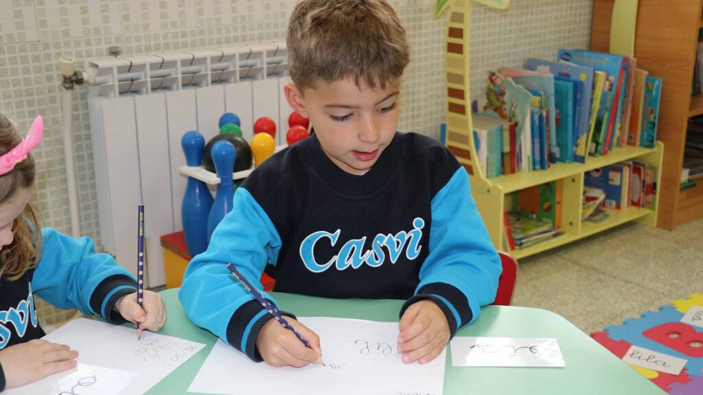 Aprender a escribir en E. Infantil en Casvi Villaviciosa