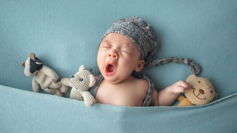 Niño durmiendo intentado adquirir rutinas del sueño