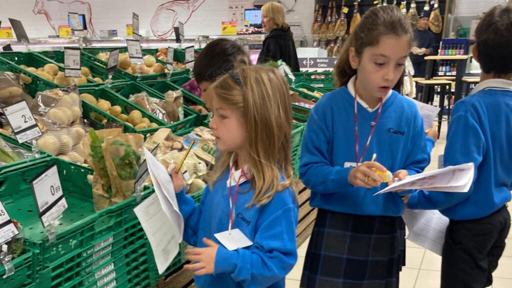 Indagación en un supermercado para mejorar el aprendizaje basado en retos