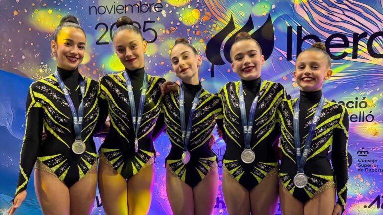 Carlota, alumna de Casvi Villaviciosa, subcampeona de gimnasia artísica