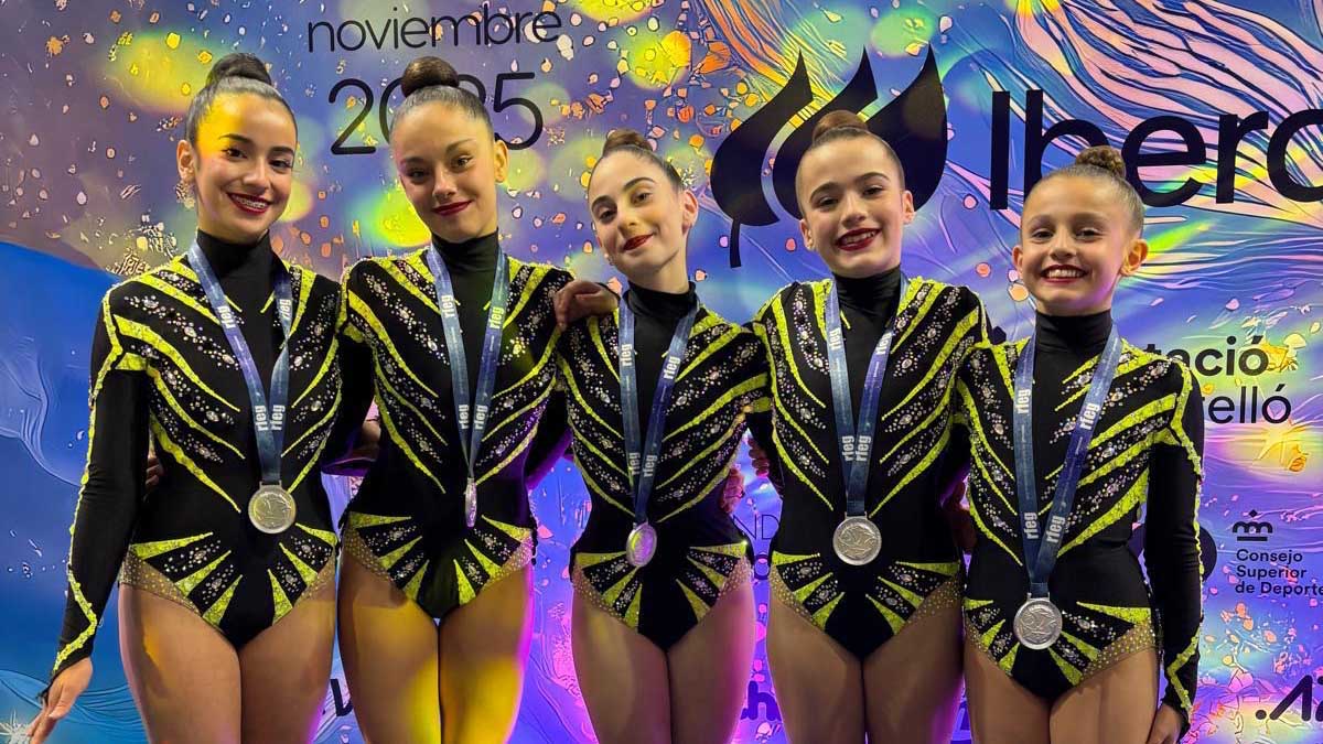 Carlota, alumna de Casvi Villaviciosa, subcampeona de gimnasia artísica