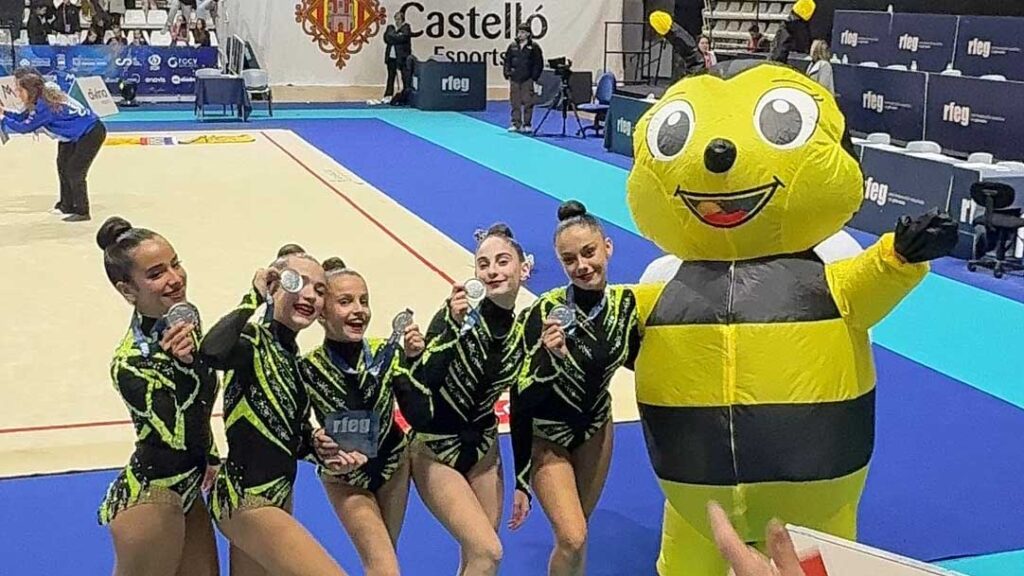 Carlota, alumna de Casvi Villaviciosa, subcampeona de gimnasia artísica