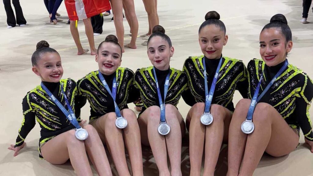 Carlota, alumna de Casvi Villaviciosa, subcampeona de gimnasia artísica
