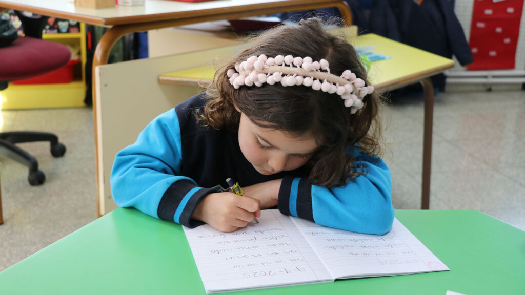 Aprendizaje de la escritura desde edades tempranas en Casvi Villaviciosa