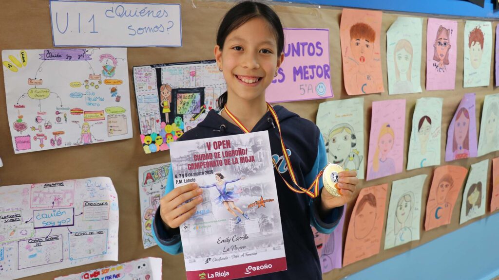 Triunfo para una alumna de Casvi Villaviciosa en un campeonato de patinaje artítico en Logroño